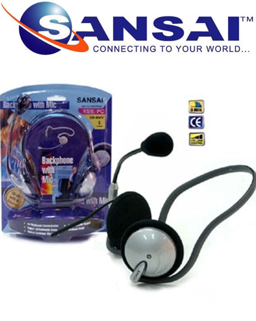 SANSAI Multimedia Headset with Volume Control image 0